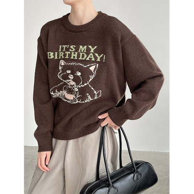 慵懒风毛衣女款2025新款爆款外穿