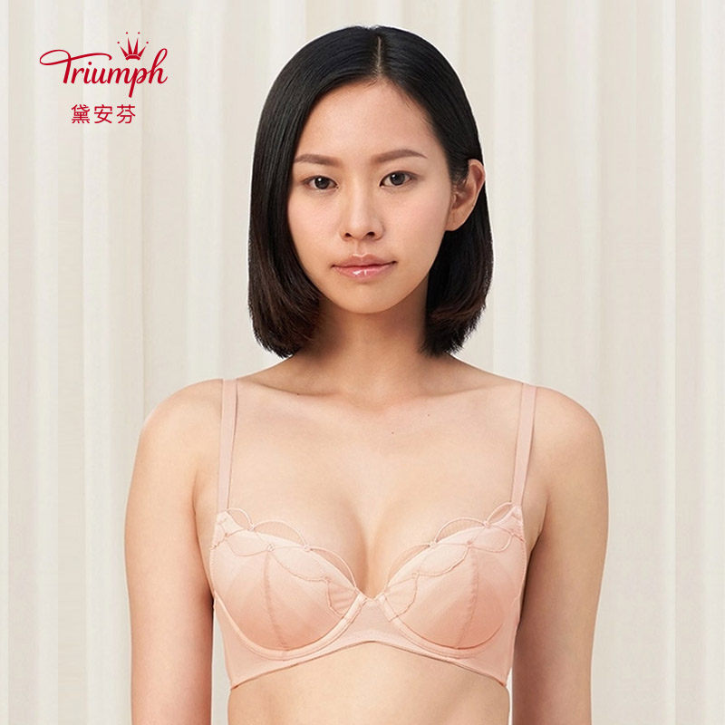 黛安芬16R8938风格魅力有钢圈3/4聚拢文胸大胸显小女内衣