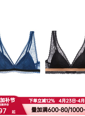 爱慕NYC切尔西内衣女无钢圈薄款法式三角杯小胸聚拢文胸AN170042