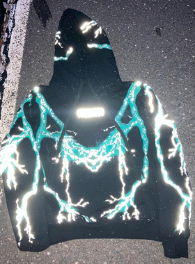 Missing Since Thursday 3M Lightning Hoodie 反光闪电套头卫衣