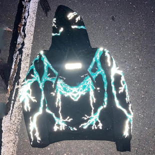 Hoodie Missing 反光闪电套头卫衣 Lightning Since Thursday