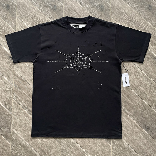 Sp5der worldwide 555555  烫钻休闲短袖T恤