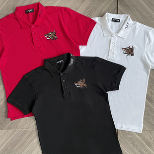 TUFF CROWD Dog Tee 狗头刺绣logo夏日清爽透气纯棉短袖poloT恤