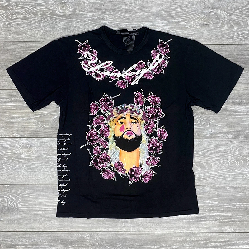 合作款嘻哈说唱人像短袖