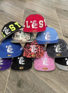 Hellstar Studios fitted hat 绣花logo男女休闲运动棒球帽子
