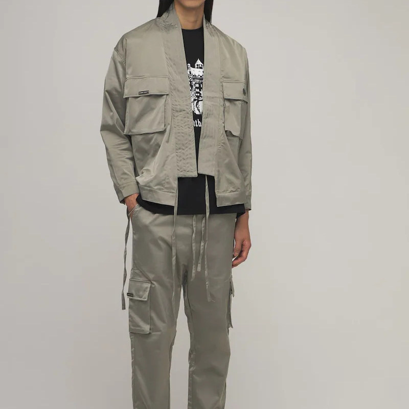 homme   femme tour satin cargo pants 缎面简约工装长裤