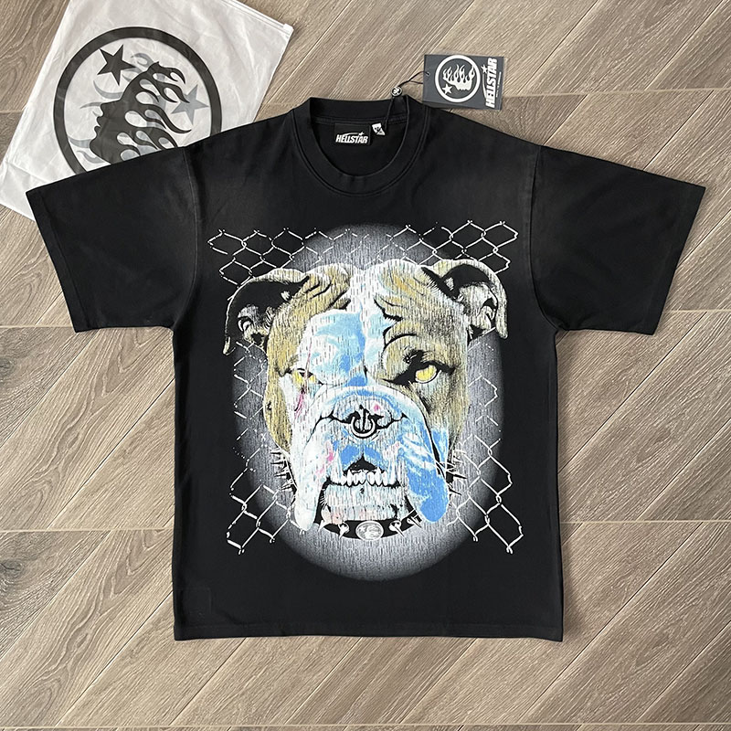Hellstar Studios Beware Of Dog Tee 狗头重工艺洗水短袖纯棉T恤
