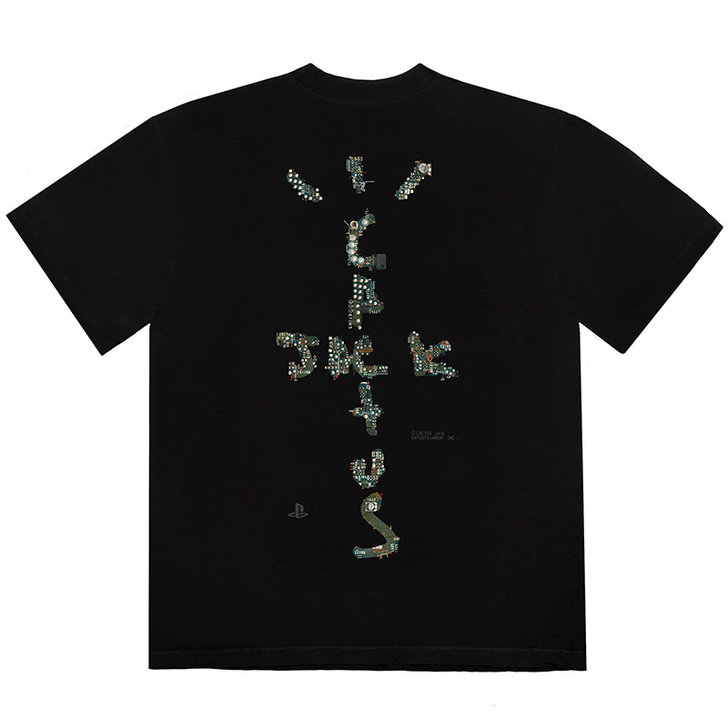 travis scott ts cactus jack motherboard tee ps 合作款短袖t恤
