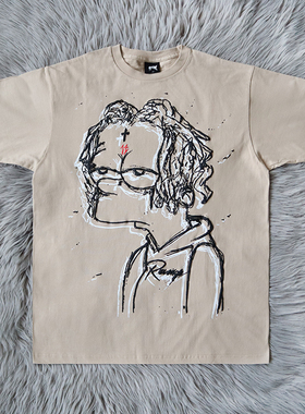 Trippie Redd 1400 Revenge Bart Tee 辛普森涂鸦风格短袖T恤