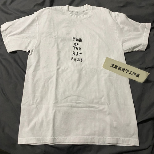菲董同款 CPFM.XYZ Jim Joe Fear of the Rat Tee立体发泡短袖T恤