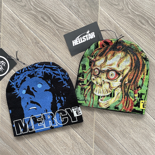 Hellstar Studios Sample Beanie Hat 印花休闲高街毛线冷帽子