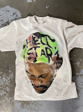 Hellstar Studios Rodman Tee ins同款欧美高街潮流男女短袖T恤
