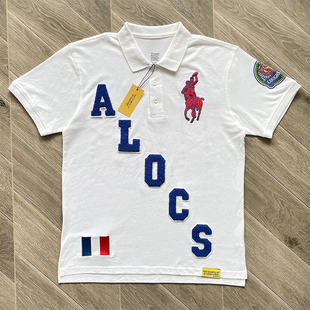 That's A Awful Lot of Cough Syrup 字母刺绣透气纯棉短袖polo