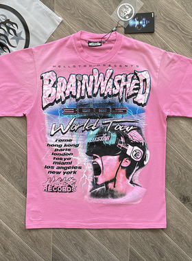 Hellstar Studios Brainwashed World Tour tee美式高街纯棉短袖