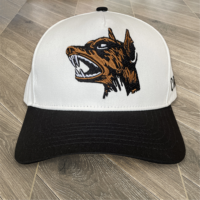TUFF CROWD Dog 狗头刺绣log fitted hat 男女休闲运动棒球帽子
