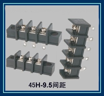 DG45H KF45H 9.5MM 间距栅栏式接线端子加耳朵