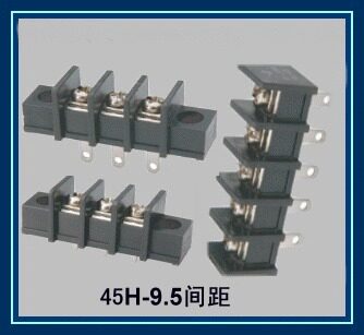DG45H KF45H 9.5MM 间距栅栏式接线端子加耳朵