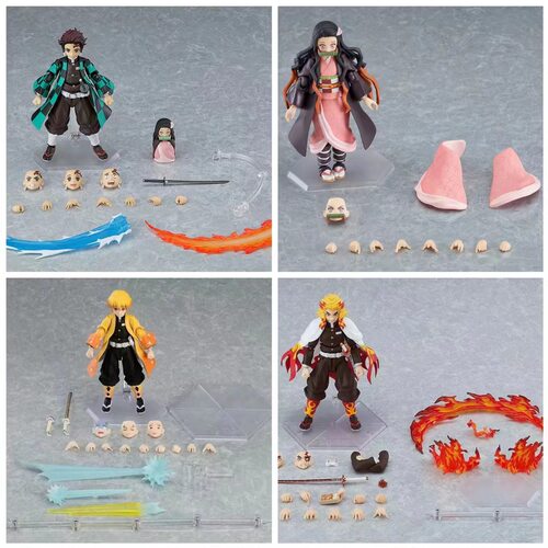 鬼灭 Figma 祢豆子 灶门炭治郎 我妻善逸 炎柱 可动手办模型