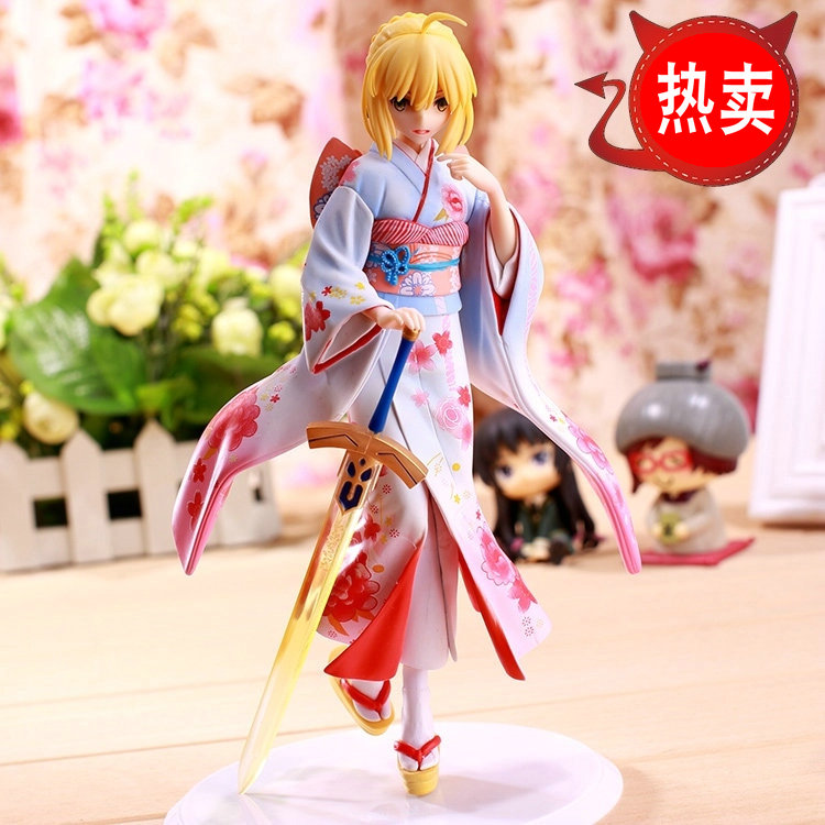 命运fate手办 塞巴 saber吾王和服晴着ver手办动漫模型礼物摆件