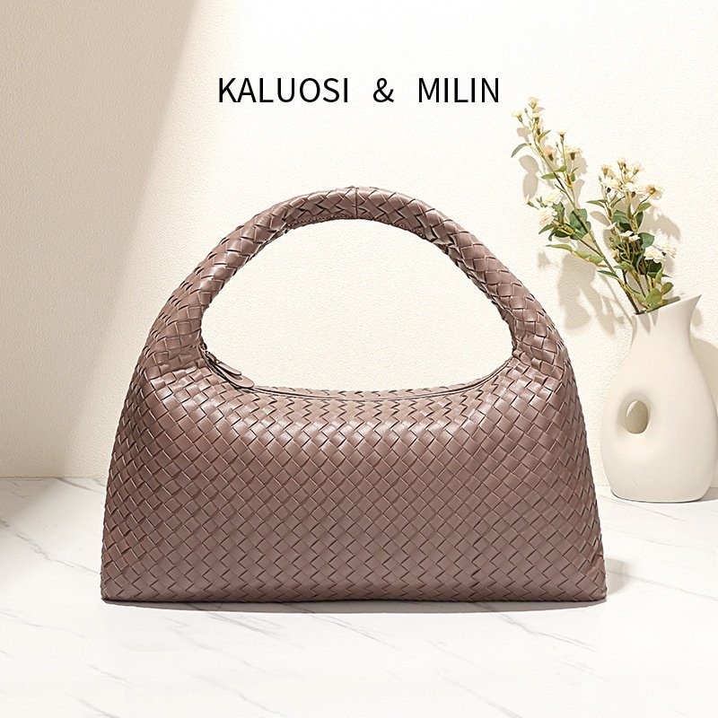 2026跨境风潮时尚手工编织包新款大容量通勤手提包小众设计感女包,箱包皮具/热销女包/男包,通用款女包,淘宝优惠券,粉丝福利购,淘宝优惠卷