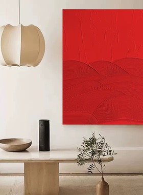 MHD手绘油画设计师配画客厅装饰画大堂现代沙发酒店玄关抽象挂画