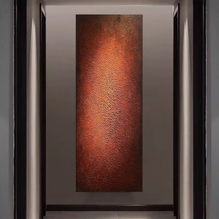 MHD手绘简约楼梯走廊背景装 饰画入户走廊长条油画床头画样板房画