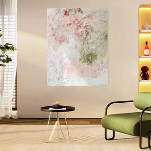 装 MHD手绘油画 设计师推荐 艺术肌理轻奢民宿沙发家装 饰画 蔷薇