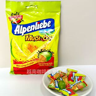 越南原装代购Alpenliebe阿尔卑斯夹心糖芒果椒盐味硬糖零食特产