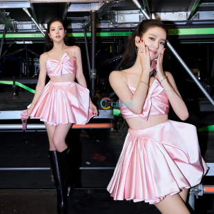 blackpink女团jisoo同款YourLove打歌服kpop韩舞爵士舞台表演出服