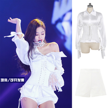 打歌服套装 爵士舞台装 女团表演出服装 blackpink金智妮jennie同款