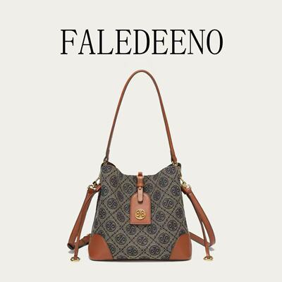 FALEDEENO/法莱迪诺女士新款水桶包百搭休闲斜挎单肩包T610