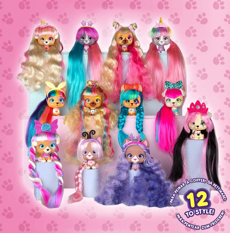 i love vip pets 美发宠物狗我爱贵宾犬惊喜盲盒女孩编发玩具娃娃