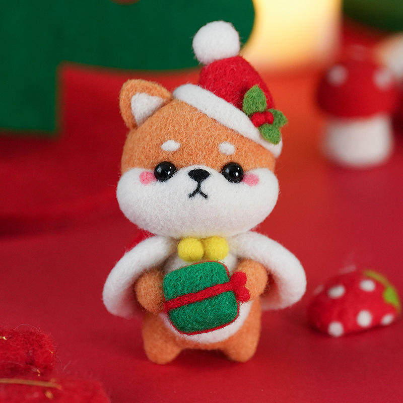 扎扎乐羊毛毡戳戳乐玩偶手工新手初学者材料包送圣诞节礼物