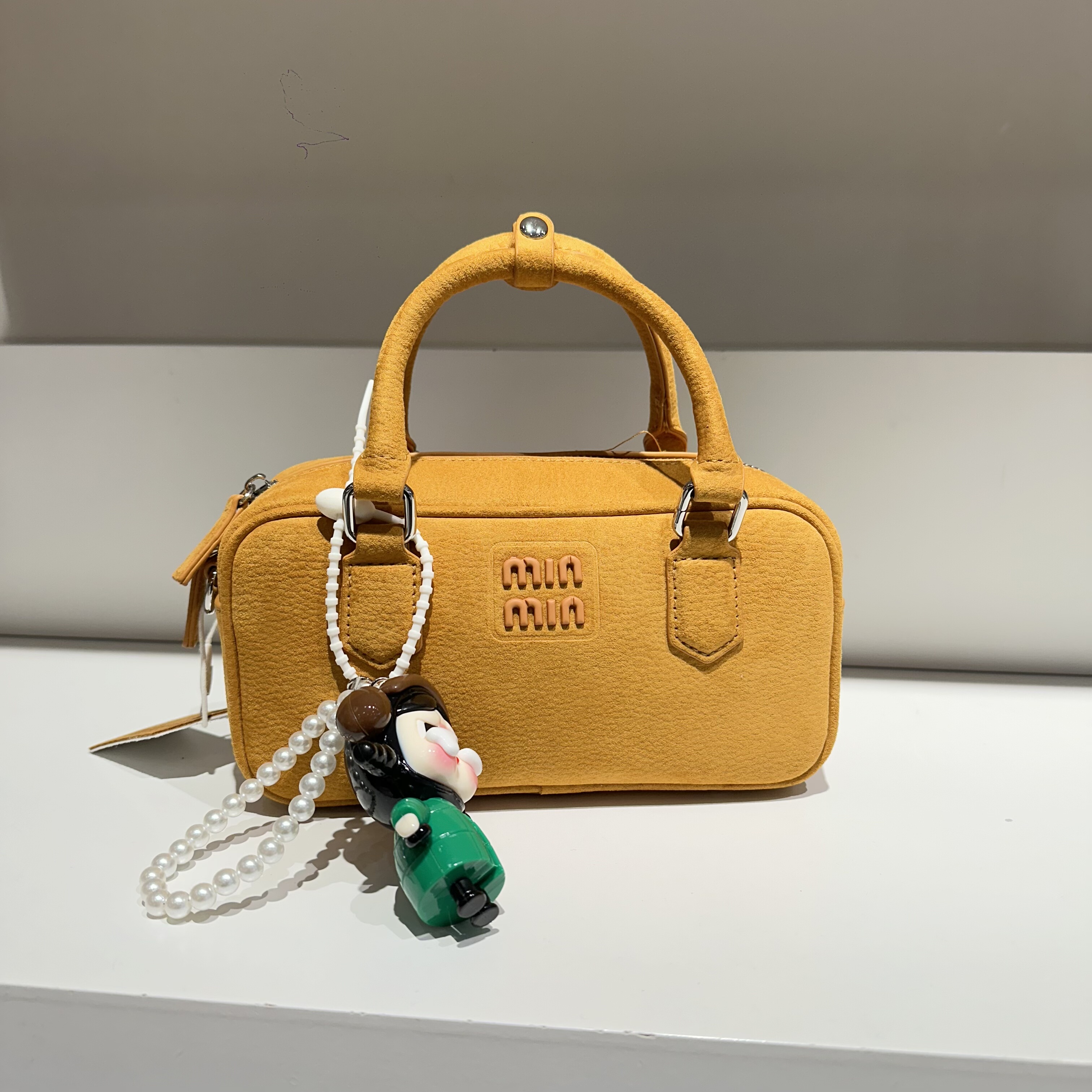 时尚小众定型手提韩版保龄球包包新款复古休闲慵懒风斜挎实用百搭