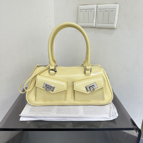 同丰新款时尚手提保龄球包休闲大容量女包简约百搭洋气轻便斜挎包