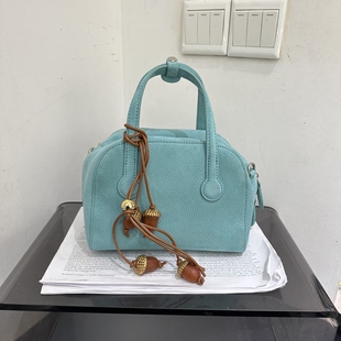 可彼娜新款时尚轻便手提保龄球包女式上班通勤百搭单肩斜挎包女包