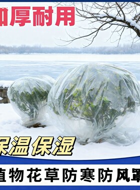 冬季室外植物防寒保暖罩保温袋透明塑料花卉盆栽过冬保护罩防冻袋