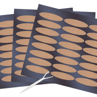 厚眼皮款 2400贴大眼睛女孩双眼皮贴宽大号自然肤色单面支撑力好