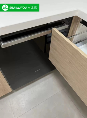 高端304不锈钢洗碗机玻璃木质柜门把手轻奢拉手 拉丝33MM