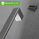 水沐悠高端不锈钢实心方形内半圆嵌入式 洗碗机冰箱门拉篮拉手把手