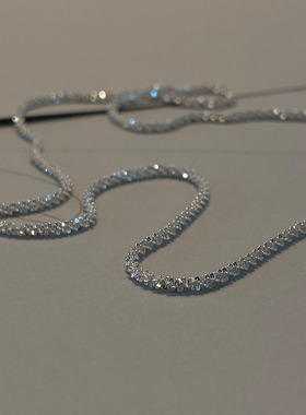 波光粼粼锁骨链小众裸链新款项链