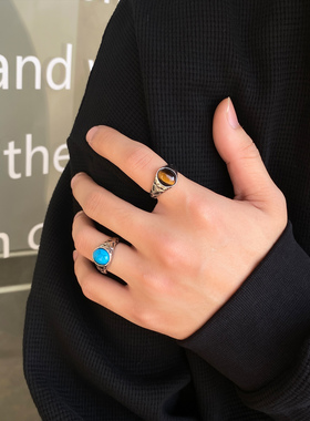 男士钛钢潮流冷淡风戒指