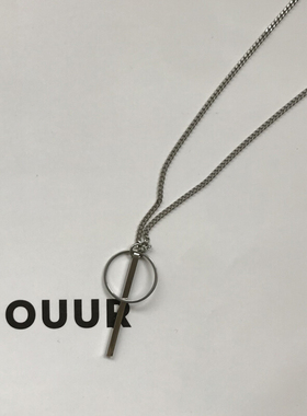 钛钢男士潮流项链原创设计