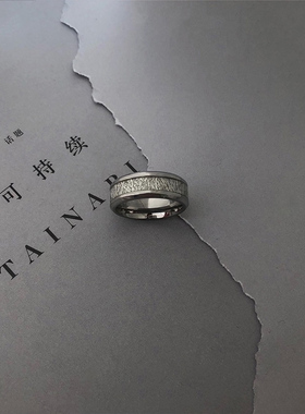 雾凇钢不掉色配饰嘻哈风戒指小众