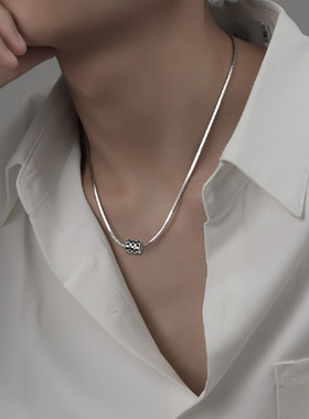 小蛮腰S925银项链男潮蛇骨链