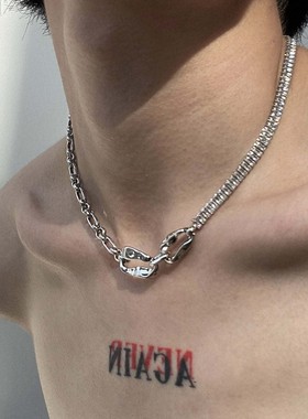 男士2022年新款锁骨链项链