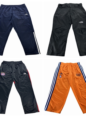 vintage古着运动裤日系复古街头学院风宽松直筒裤男女运动长裤T16