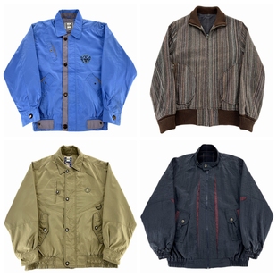 vintage古着棒球服复古哈灵顿工装 阿美咔叽港风做旧秋冬外套V416
