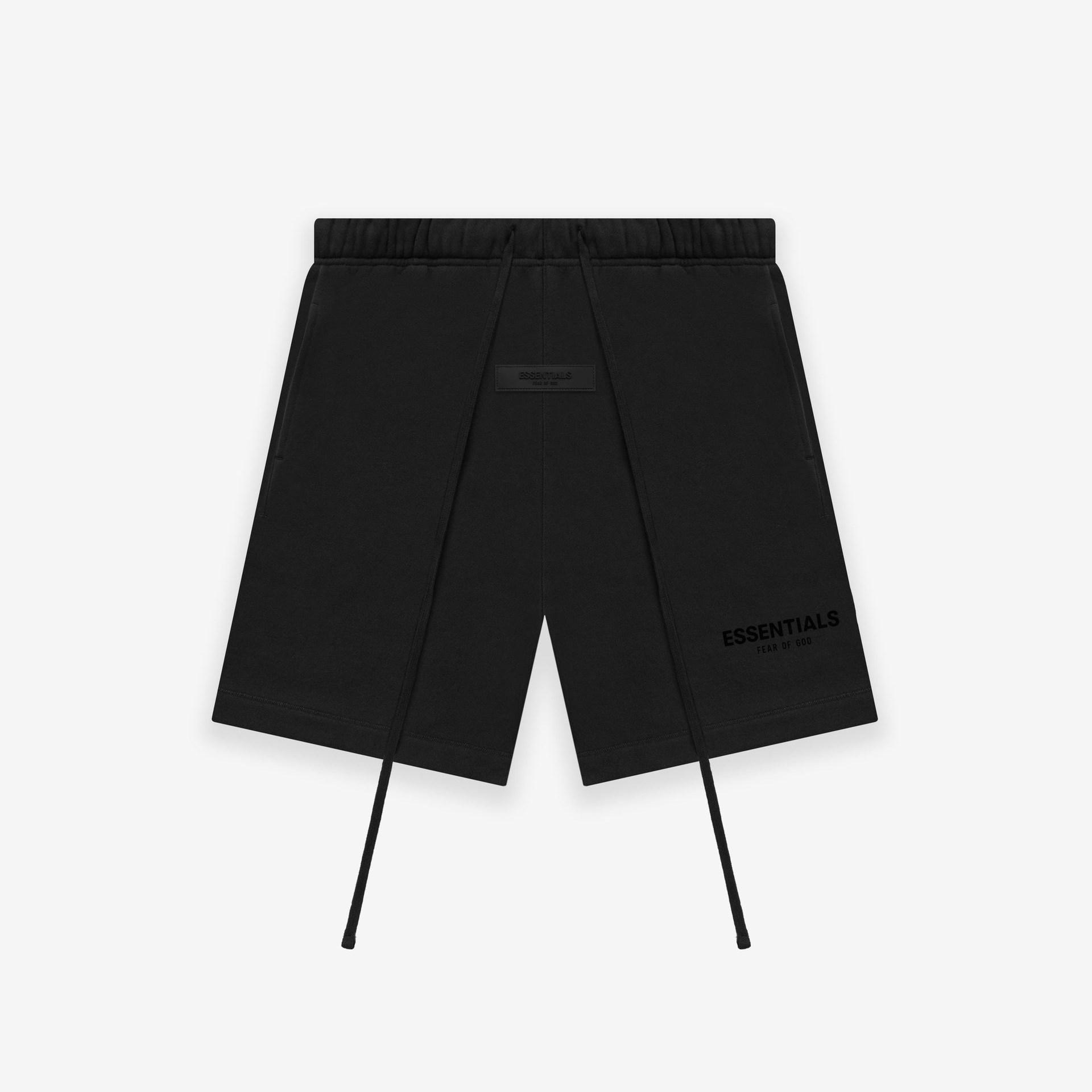thumbnail for ESS double-line American trendy brand loose sports flocked print men's cropped shorts plush high street