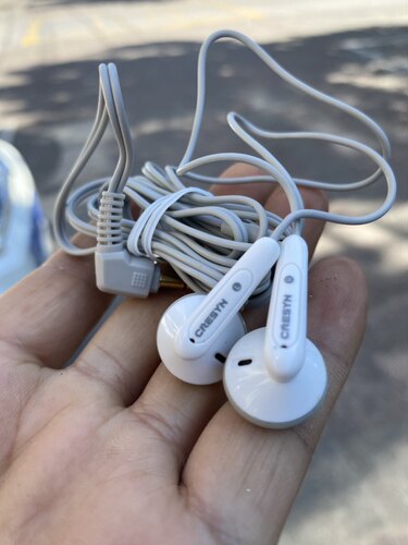 可立新经典平头耳塞  弯头不等长线  耐用 无麦纯音乐耳机